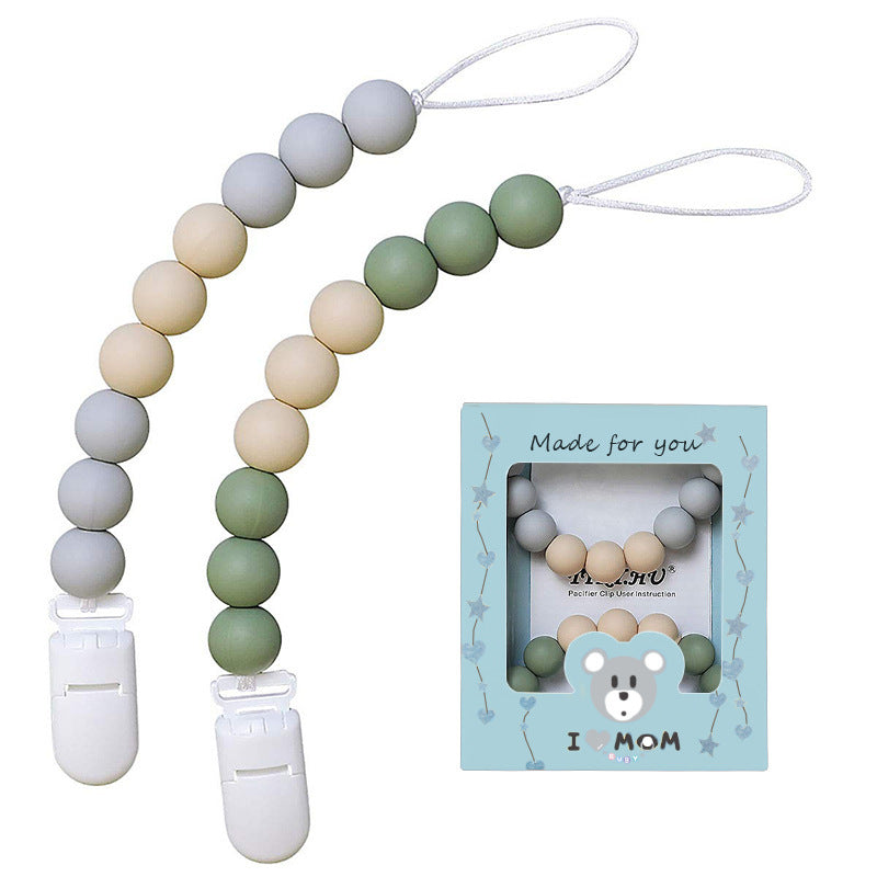 Silicone paci clip