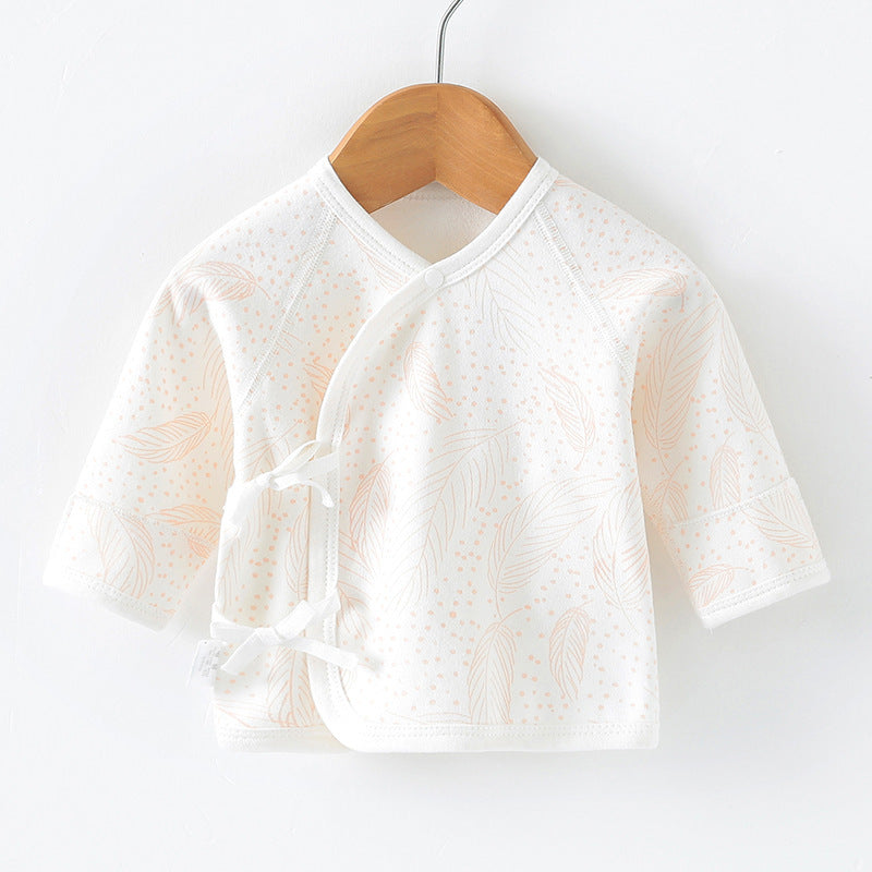 Newborn feather print wrap