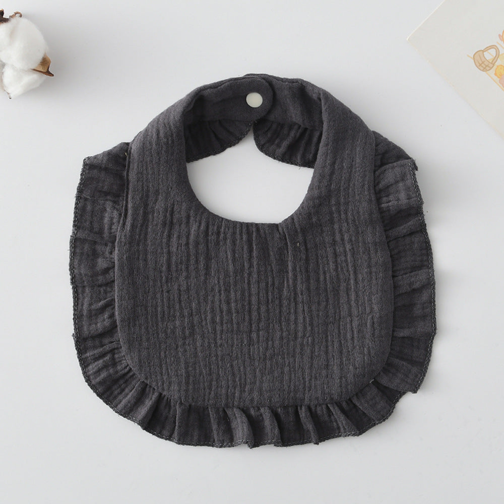 Cotton Baby Ruffled Bibs
