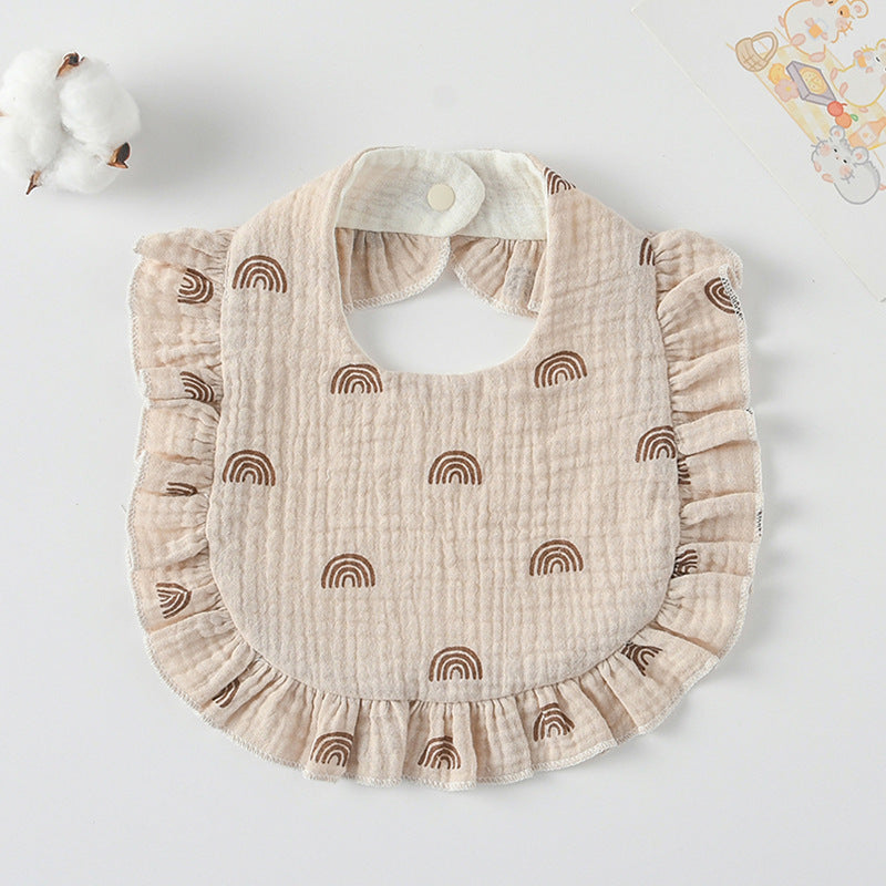 Cotton Baby Ruffled Bibs