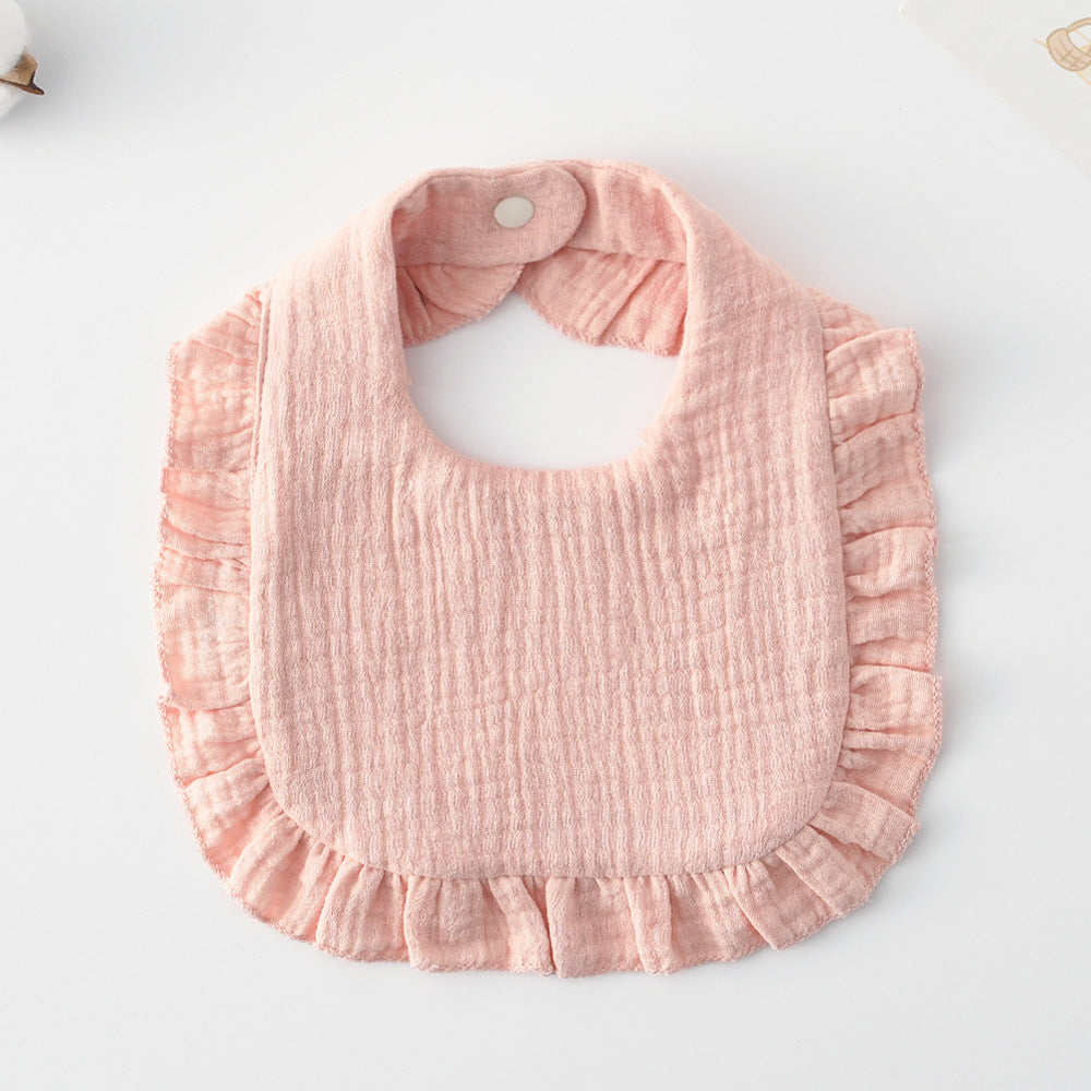 Cotton Baby Ruffled Bibs