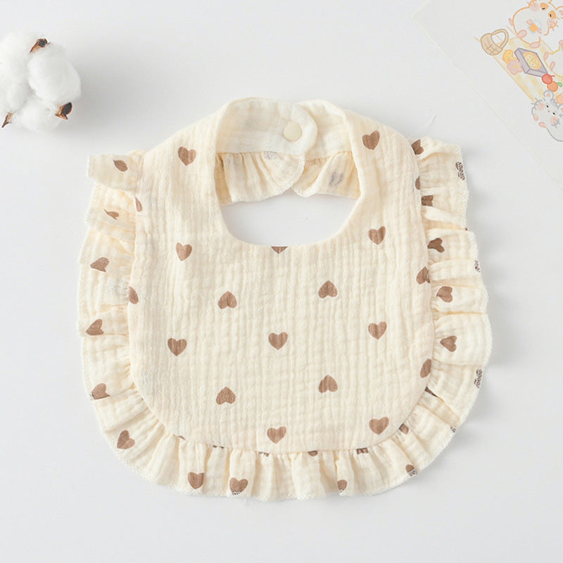 Cotton Baby Ruffled Bibs