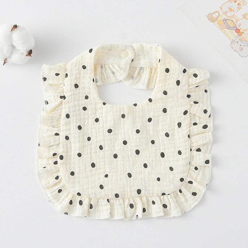 Cotton Baby Ruffled Bibs