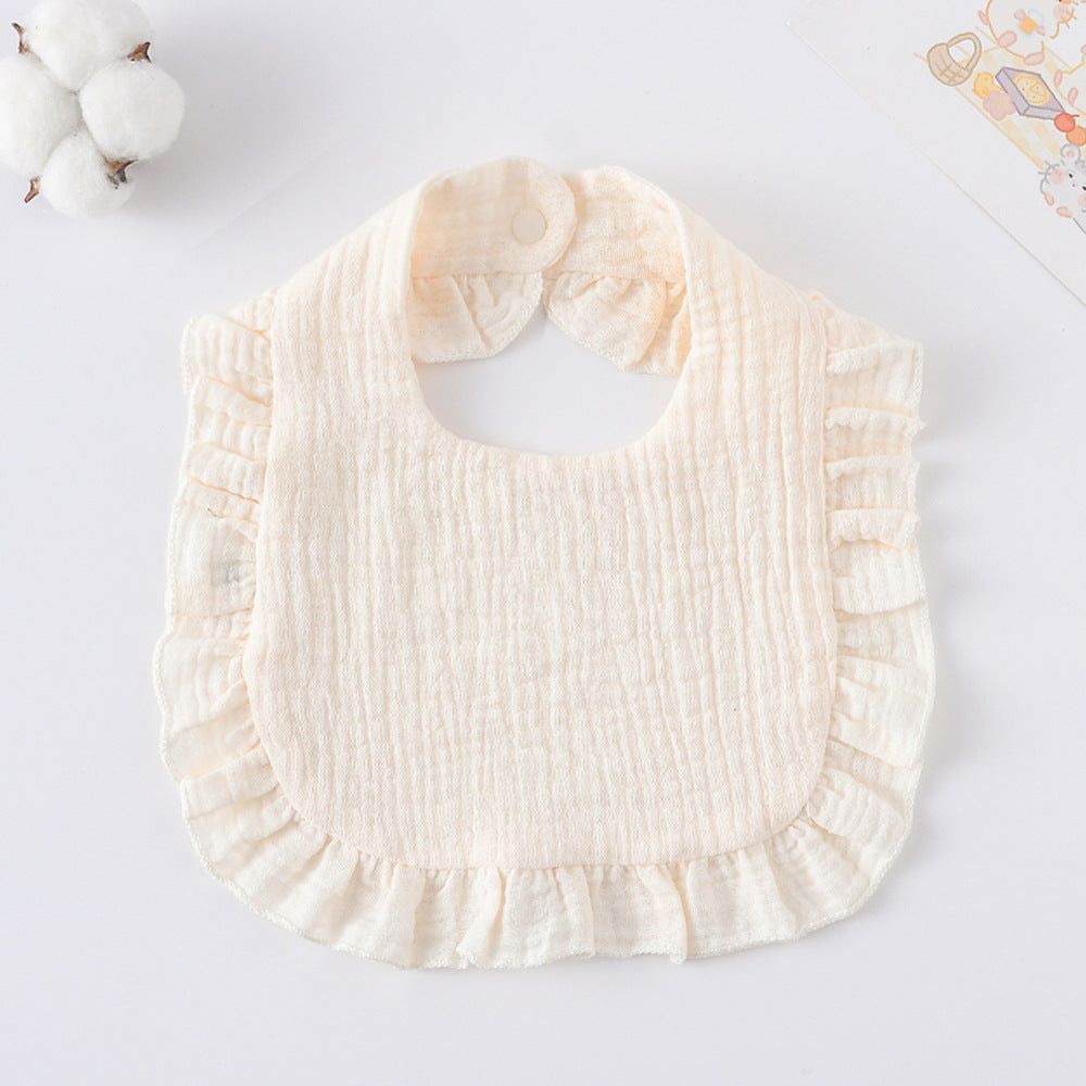 Cotton Baby Ruffled Bibs