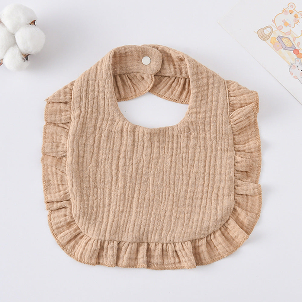 Cotton Baby Ruffled Bibs