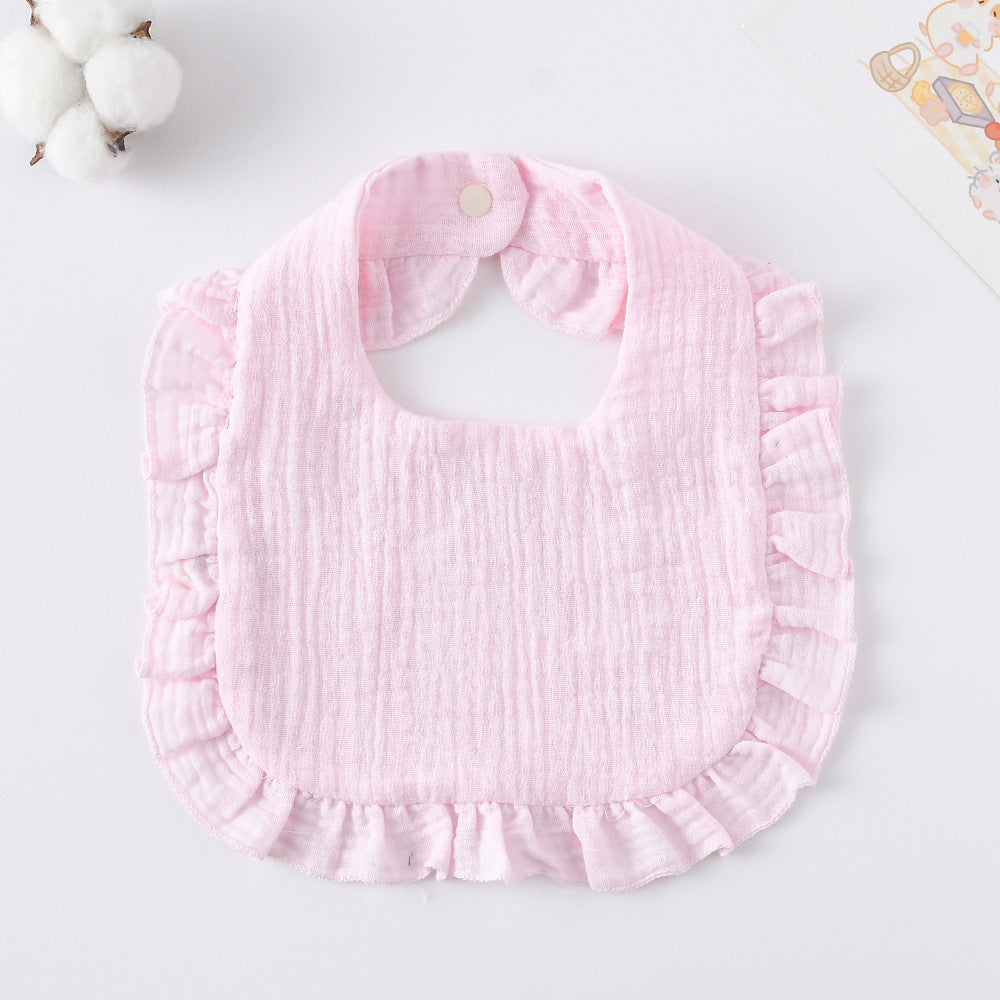 Cotton Baby Ruffled Bibs