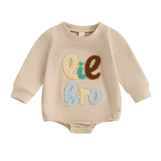 “Lil bro” long-sleeve onesie